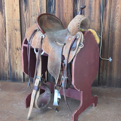 14" USED HERSCHBERGER BARREL SADDLE Saddles - Used Herschberger Custom Saddle