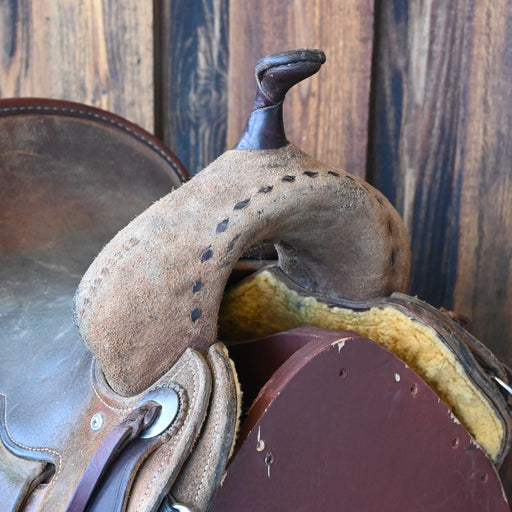 14" USED HERSCHBERGER BARREL SADDLE Saddles - Used Herschberger Custom Saddle