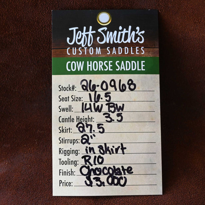 16.5" JEFF SMITH BUSTER WELCH COW HORSE SADDLE