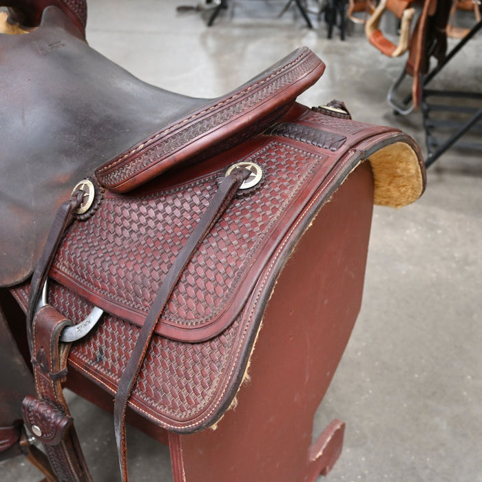 16" USED JEFF SMITH CUTTING SADDLE Saddles - Used Jeff Smith