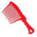 Large Plastic Mane & Tail Long Tooth Comb Equine - Grooming K&D Equestrian Red