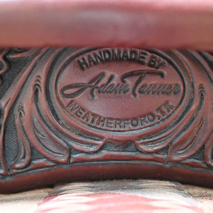 14" USED ADAM TANNER ROPING SADDLE Saddles - Used Adam Tanner