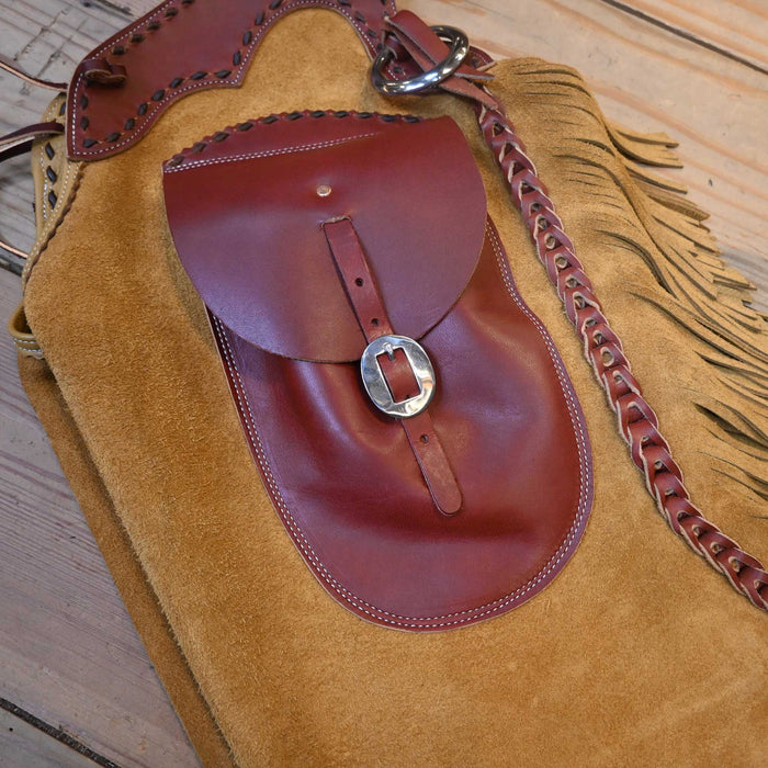 Teskey's Roughout Versatility Shotgun Chaps Tack - Chaps & Chinks Teskeys