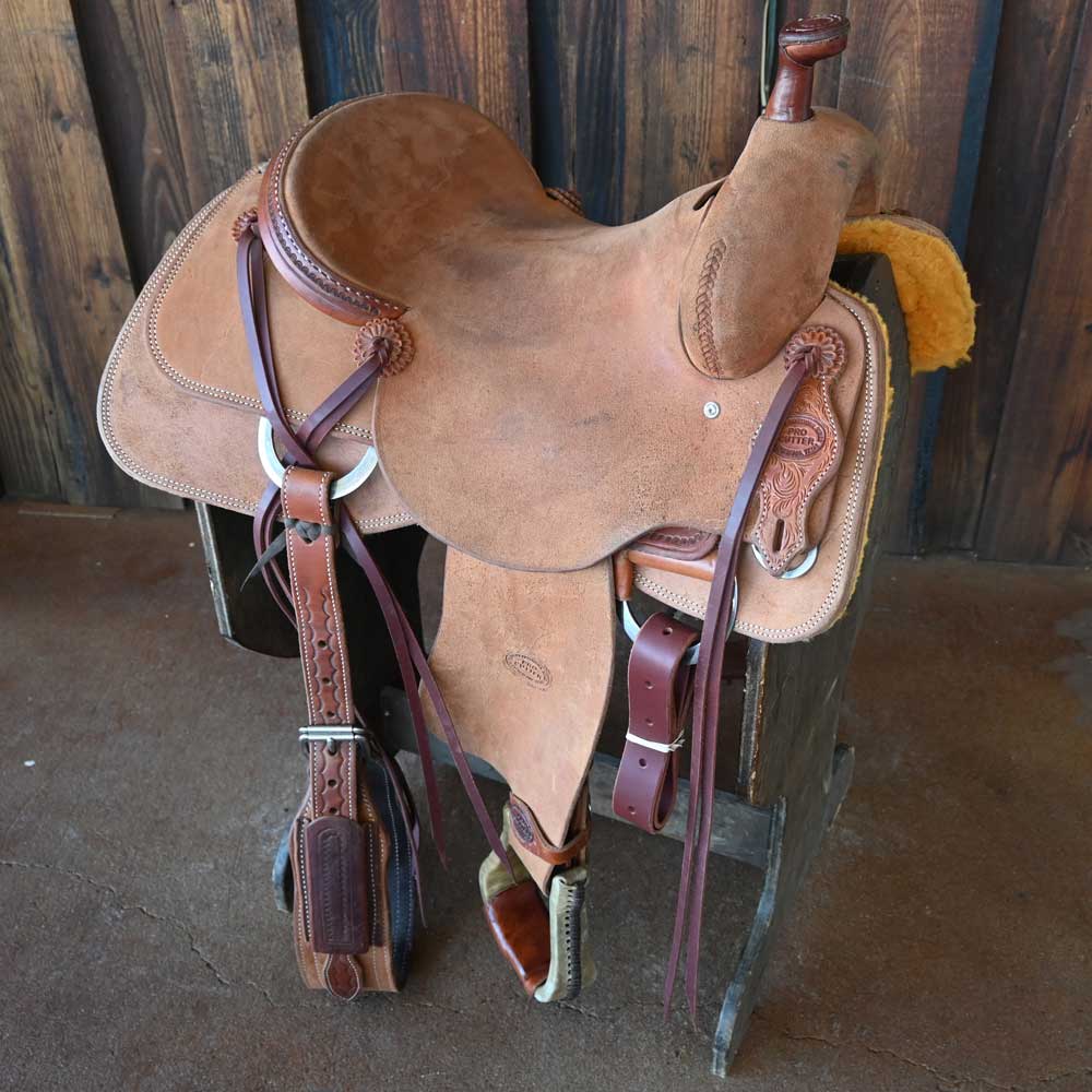 16" DEMO TESKEY'S PRO CUTTER RANCH CUTTER SADDLE Saddles TESKEY'S SADDLERY LLC   