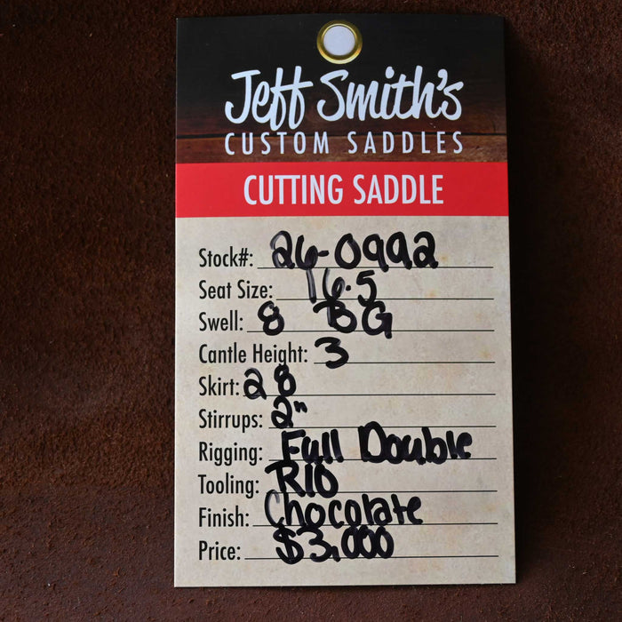 16.5" JEFF SMITH BEAU GALYEAN CUTTING SADDLE