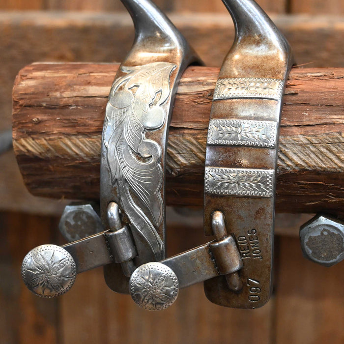 Reid Jones Silver Mounted 6pt. Spurs