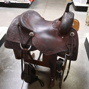 15.5" USED JEFF SMITH CUTTING SADDLE Saddles Jeff Smith   