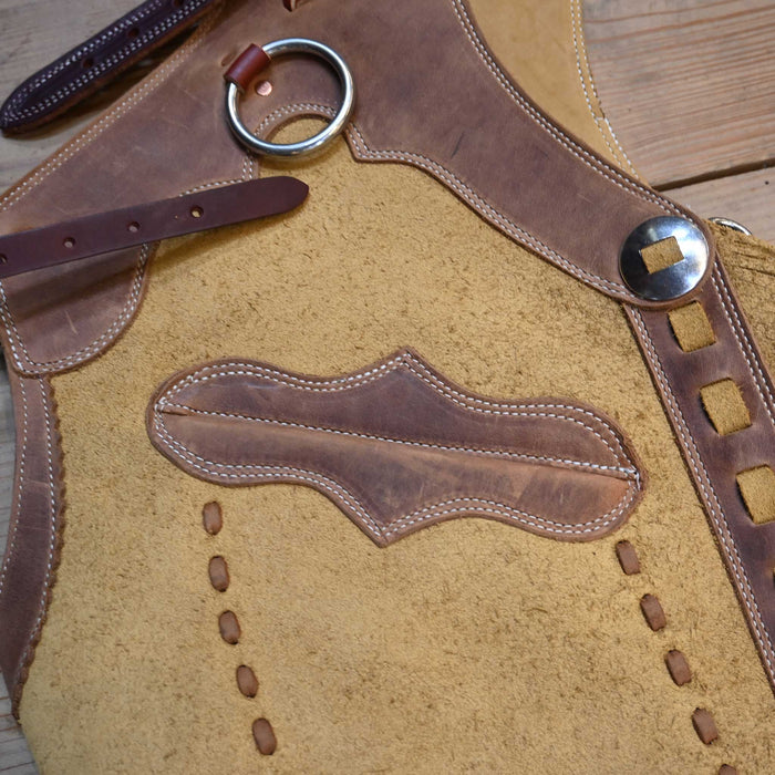 Small Tan Rough-Out Chinks