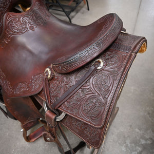 15.5" USED JEFF SMITH CUTTING SADDLE Saddles Jeff Smith   