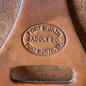 15" USED FORT WORTH BARREL SADDLE Saddles Fort Worth Saddle Co.