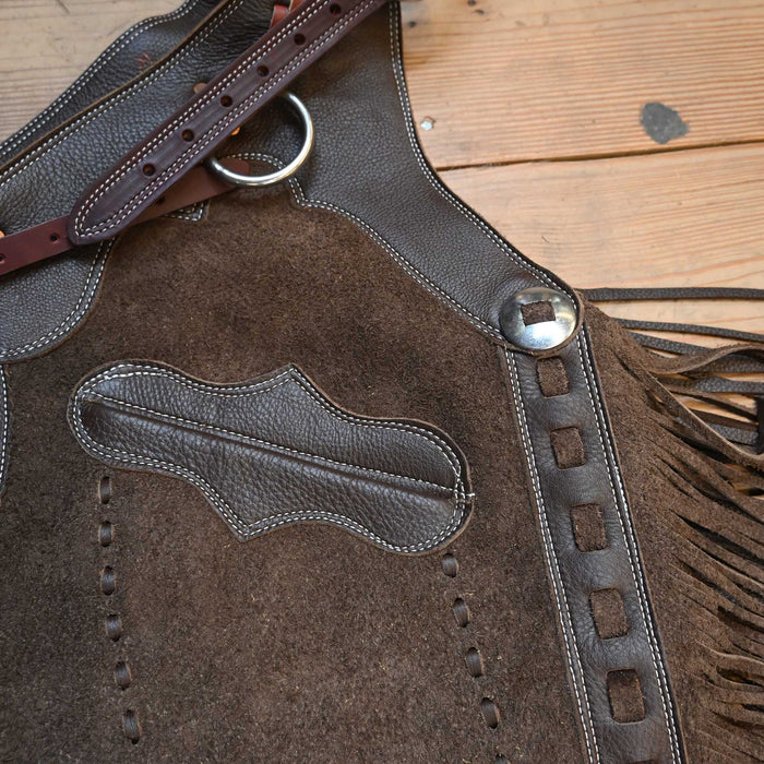 Medium Dark Chocolate Rough-Out Chinks