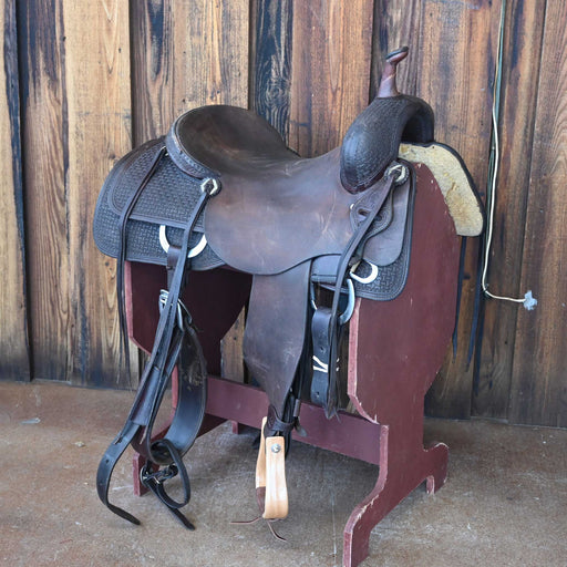 16.5" USED JEFF SMITH CUTTING SADDLE Saddles - Used Jeff Smith