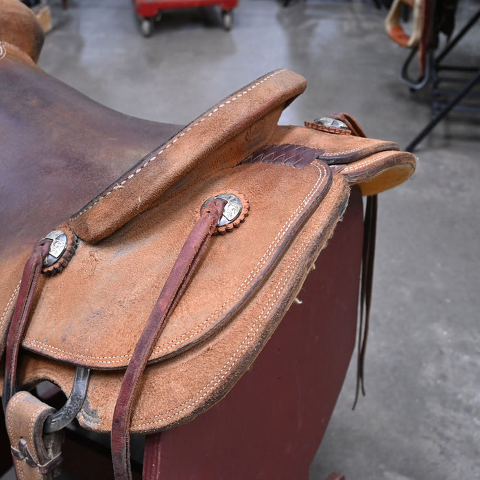 16" USED CACTUS RANCH SADDLE Saddles - Used CACTUS SADDLERY