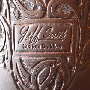 16" USED JEFF SMITH RANCH CUTTER SADDLE Saddles Jeff Smith   