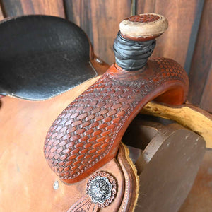 15" USED CACTUS CHAMPION TEAM ROPING SADDLE Saddles CACTUS SADDLERY