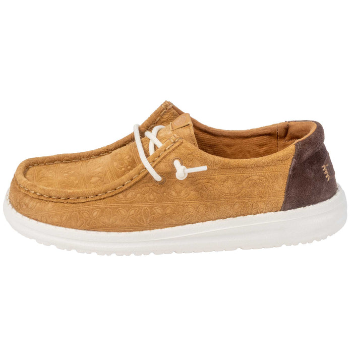 Hey Dude Wendy Teton - Debossed Brown WOMEN - Footwear - Casuals Hey Dude