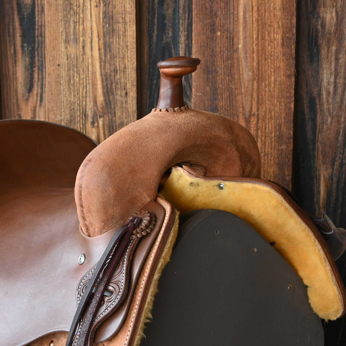 15.5" JEFF SMITH BUSTER WELCH RANCH CUTTER SADDLE