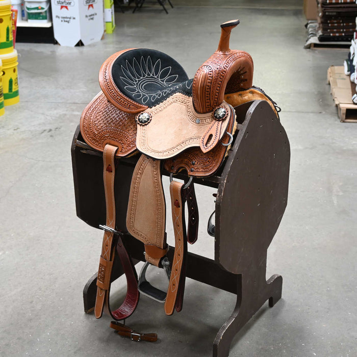 COWBOY PRO YOUTH BARREL SADDLE