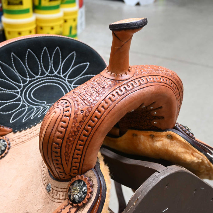 COWBOY PRO YOUTH BARREL SADDLE