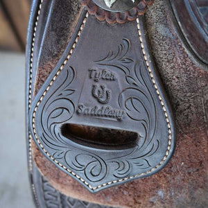 14" USED TYLER ROPING SADDLE Saddles Tyler Saddlery   