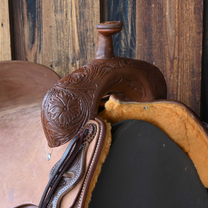 16.5" JEFF SMITH BUSTER WELCH RANCH CUTTER SADDLE