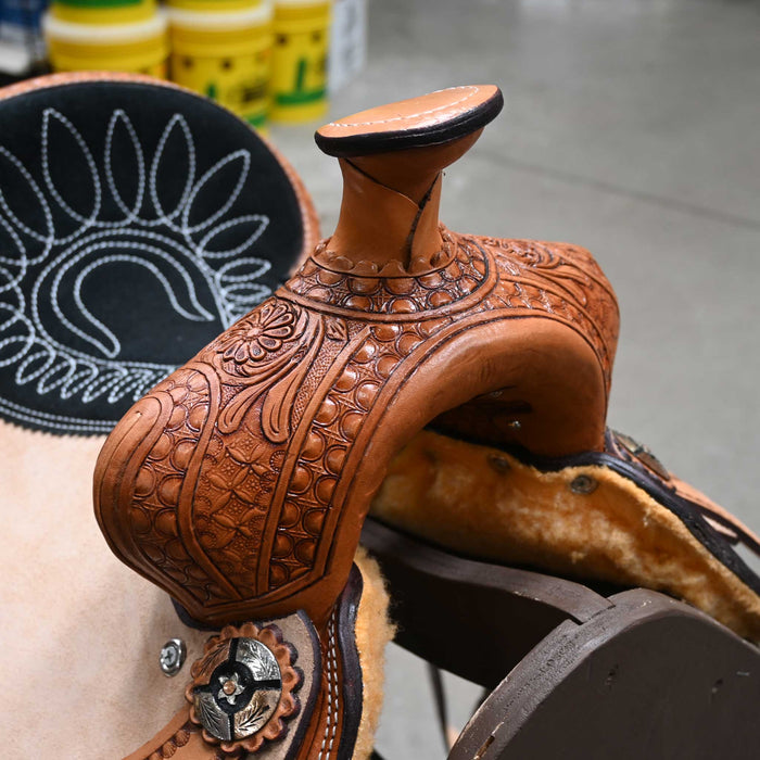 COWBOY PRO YOUTH TEAM ROPING SADDLE