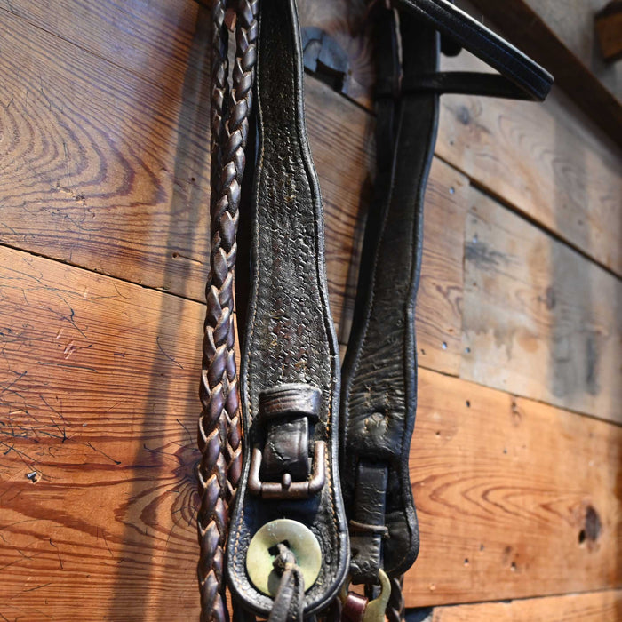 Late 1800's SC Gallup Saddlery Co. Pueblo Col. Vintage Headstall &  Rig.