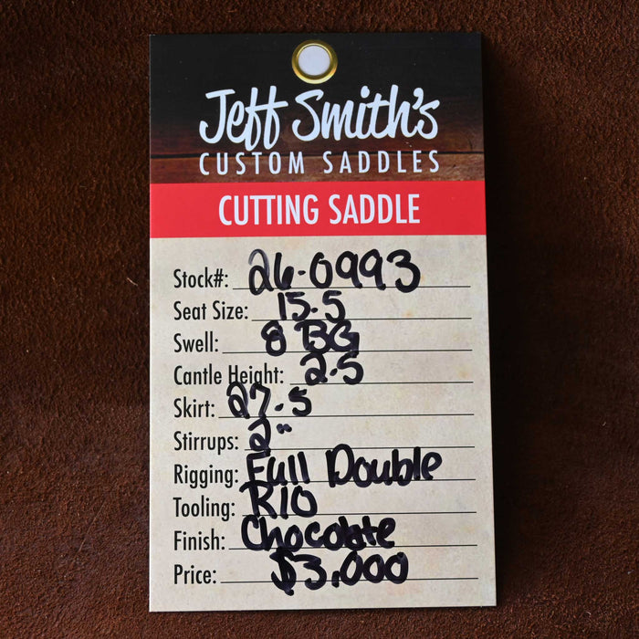 15.5" JEFF SMITH BEAU GALYEAN CUTTING SADDLE