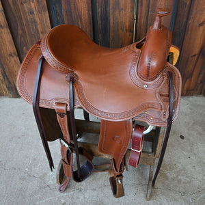 16" JEFF SMITH RANCH CUTTING SADDLE Saddles Jeff Smith   