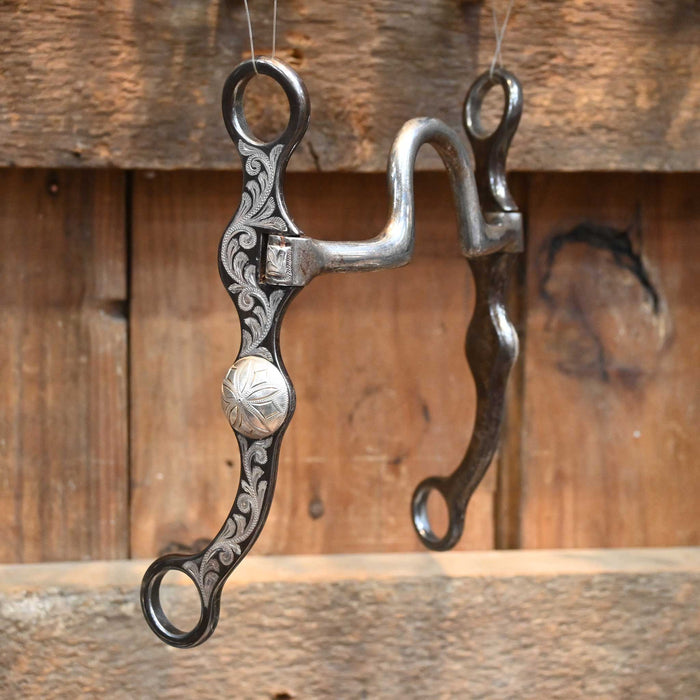 Silva Silver Engraved Solid Port Bit