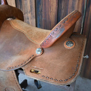 16" USED TESKEY'S BARREL SADDLE Saddles TESKEY'S SADDLERY LLC   