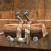 Used Spraberry Silver Mounted Spurs Clover Rowels Tack - Spurs Tommy Spraberry