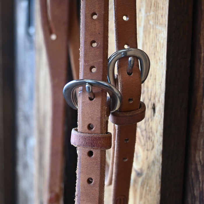 Craig Lewis Handmade Split Ear Headstall w/Throat Latch Tack - Headstalls Craig Lewis