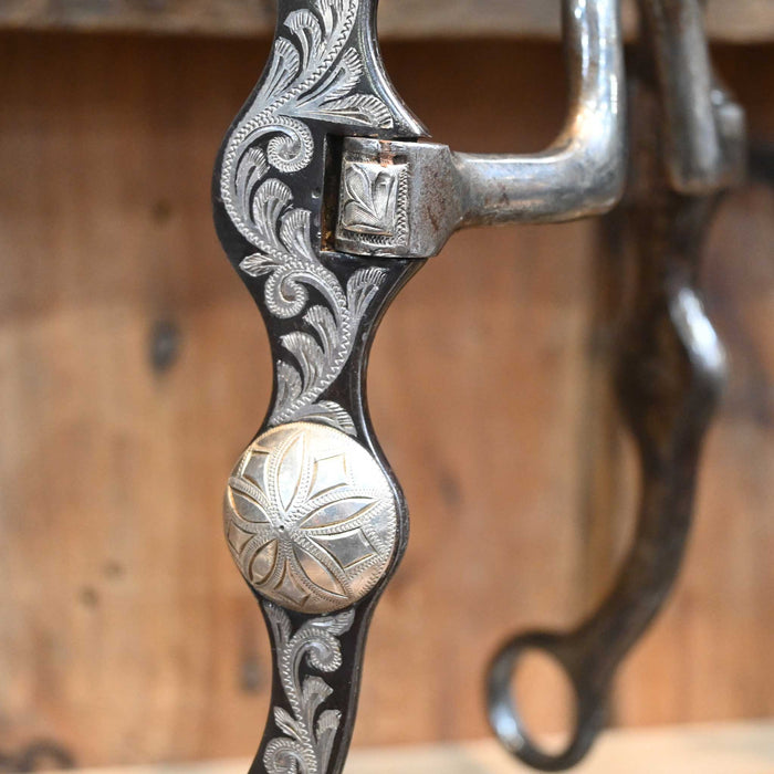 Silva Silver Engraved Solid Port Bit