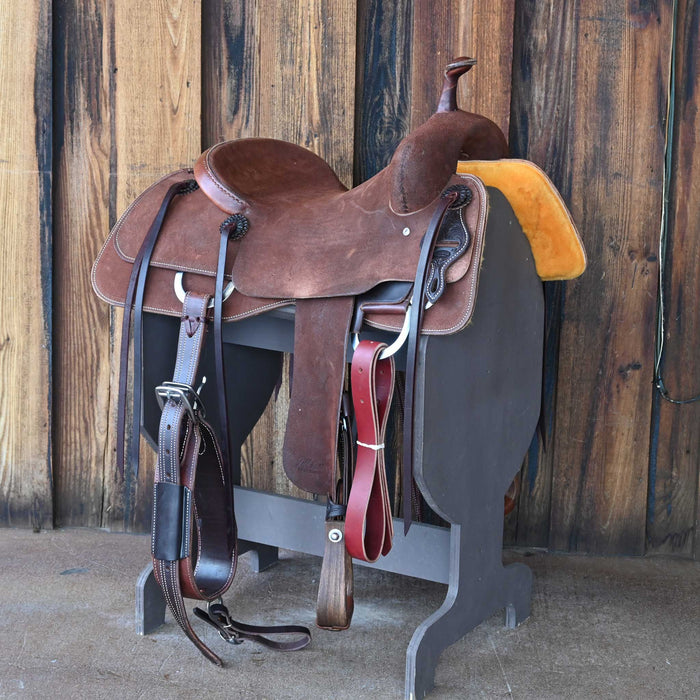 15.5" JEFF SMITH BEAU GALYEAN CUTTING SADDLE