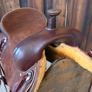 16" JEFF SMITH RANCH CUTTING SADDLE Saddles Jeff Smith   