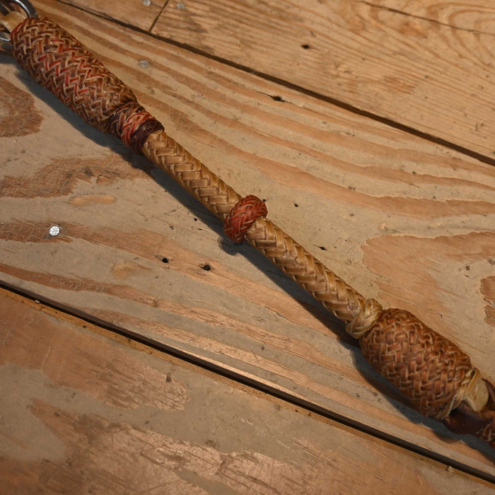 22" Bronc Willoughby Braided Rawhide Quirt