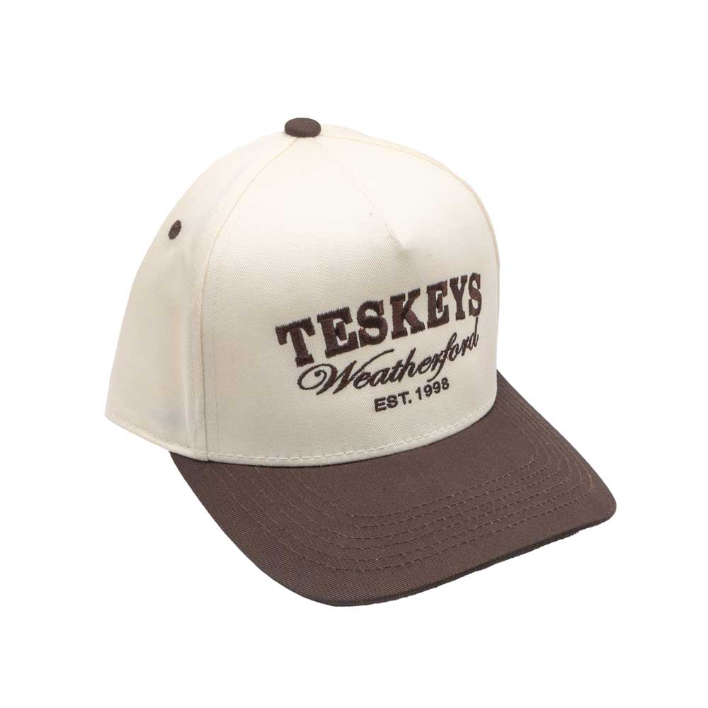 Teskey's Weatherford Cap - Brown/Natural TESKEY'S GEAR - Baseball Caps Brandsma Promotions   