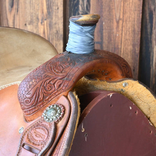 13.5" USED TESKEY'S TEAM ROPING SADDLE Saddles - Used Teskey's Saddlery