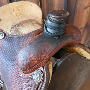 15.5" USED JEFF SMITH ROPING SADDLE Saddles Jeff Smith   