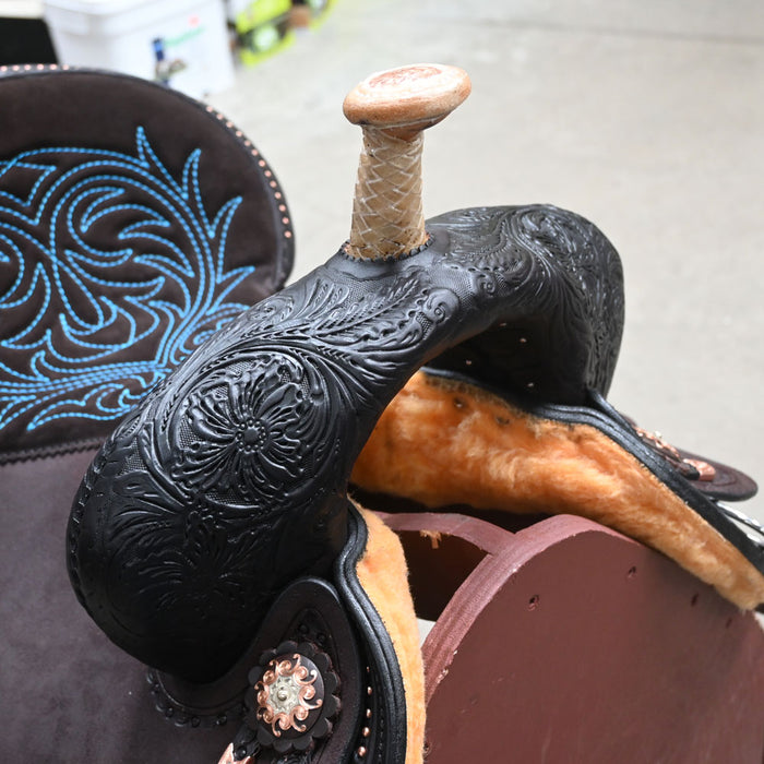 14.5" CIRCLE Y JOSEY ULTIMATE CASH BARREL SADDLE Saddles - New Circle Y Saddlery