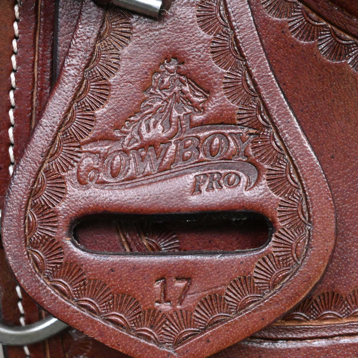 17" USED COWBOY PRO CUTTING SADDLE