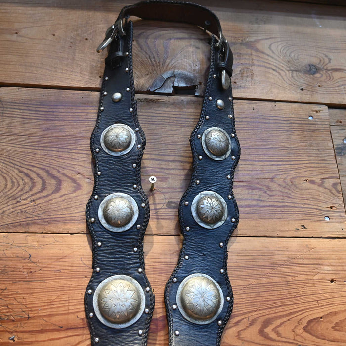 Vintage 1920's - 30's Prison made Sterling Conchos Breast Collar Collectibles MISC