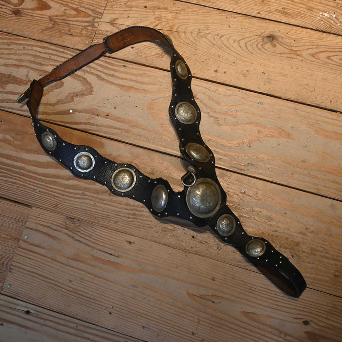 Vintage 1920's - 30's Prison made Sterling Conchos Breast Collar Collectibles MISC