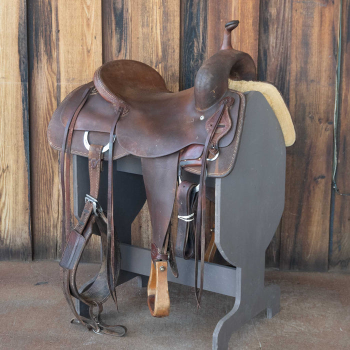 14" USED JEFF SMITH CUTTING SADDLE
