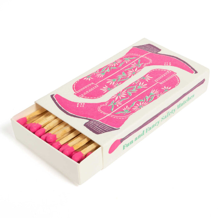 Pink Cowgirl Boots Safety Matches