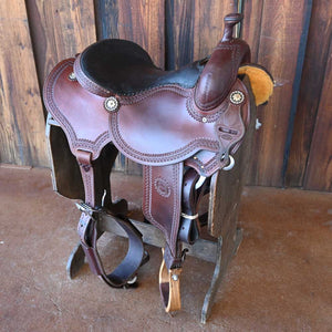 16" USED JEFF SMITH COW HORSE SADDLE Saddles Jeff Smith   