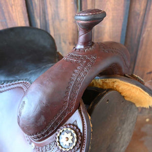 16" USED JEFF SMITH COW HORSE SADDLE Saddles Jeff Smith   