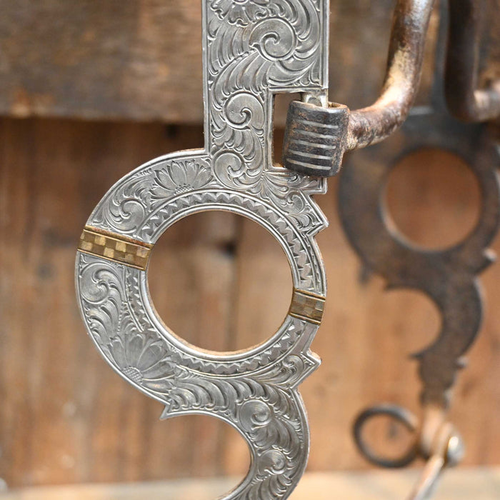 Silver Mounted Solid Port Bit