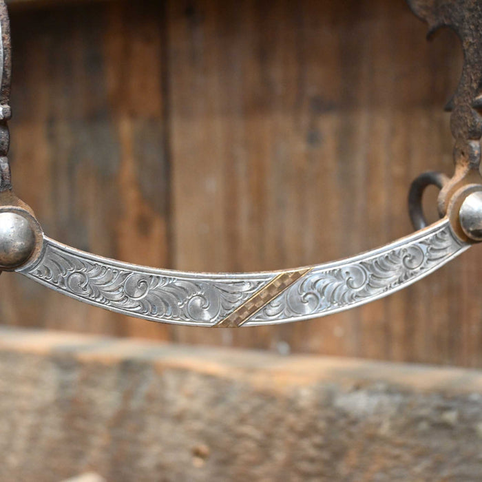 Silver Mounted Solid Port Bit